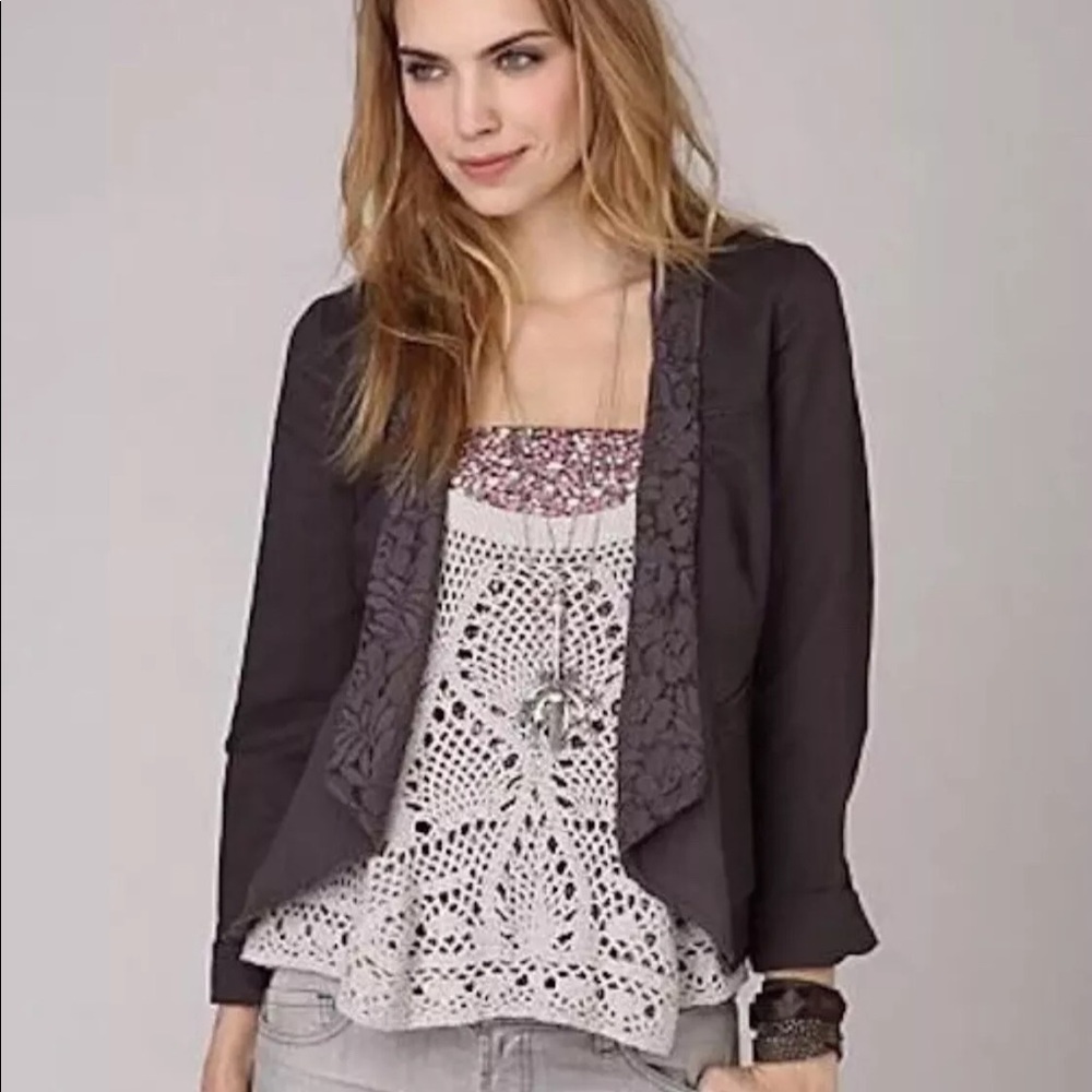 Free People Brown Lace Asymmetrical  2.romantic!